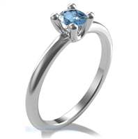 Anello Gemoro Donna Acquamarina in Oro bianco 0.73 Ct AM198BIA - AM198BIA